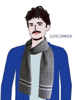 男の子102グレンチェック ストール.jpg